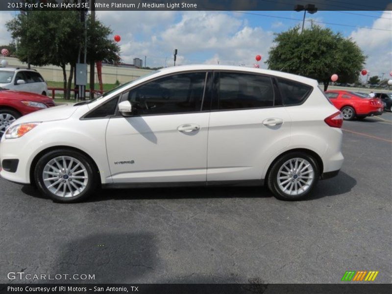 White Platinum / Medium Light Stone 2013 Ford C-Max Hybrid SE