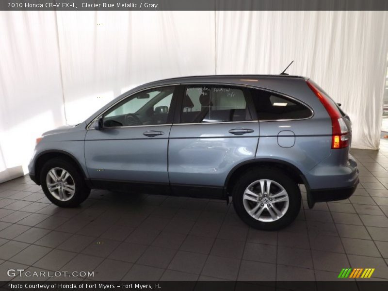Glacier Blue Metallic / Gray 2010 Honda CR-V EX-L