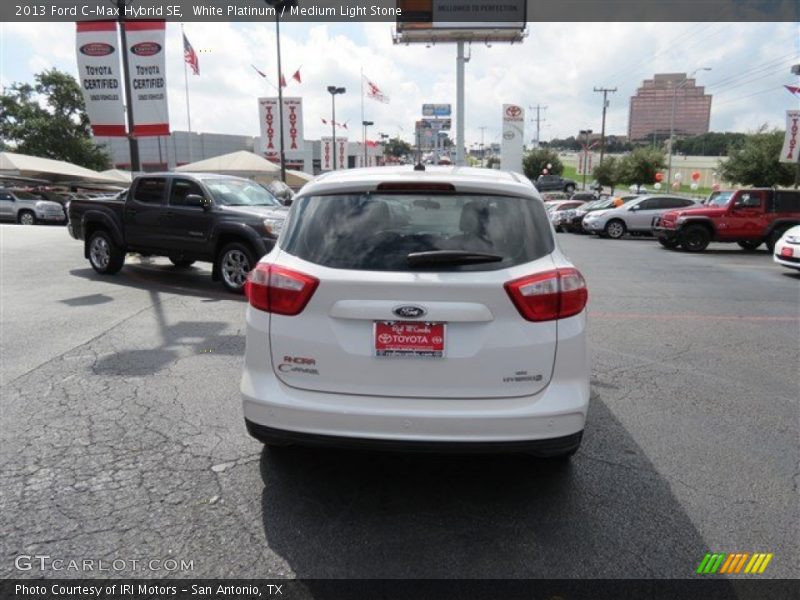 White Platinum / Medium Light Stone 2013 Ford C-Max Hybrid SE