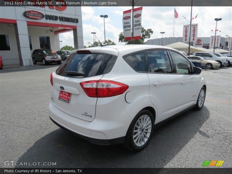 White Platinum / Medium Light Stone 2013 Ford C-Max Hybrid SE