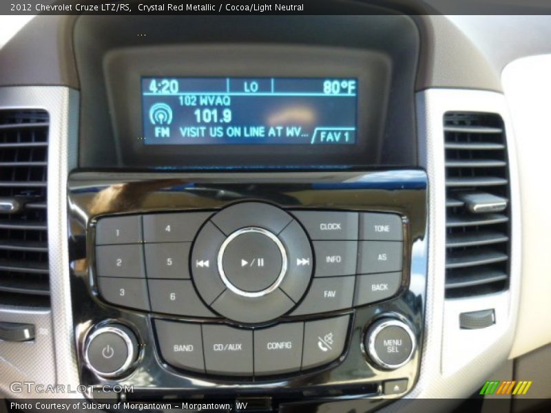Crystal Red Metallic / Cocoa/Light Neutral 2012 Chevrolet Cruze LTZ/RS