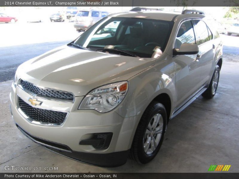 Champagne Silver Metallic / Jet Black 2014 Chevrolet Equinox LT