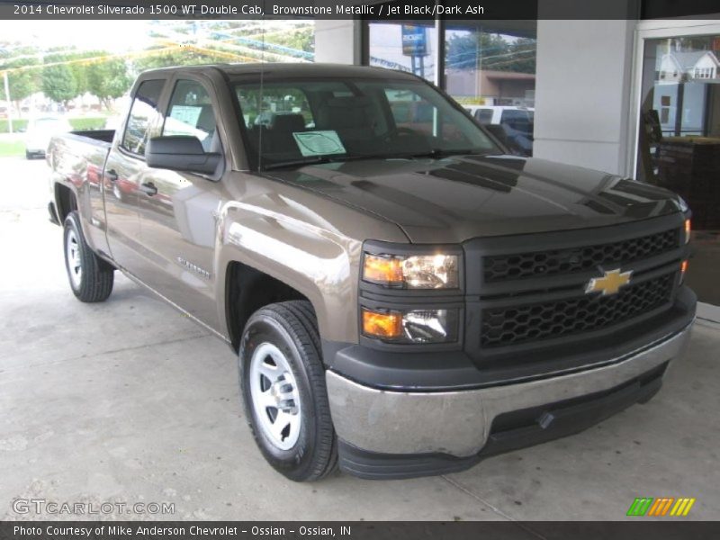 Brownstone Metallic / Jet Black/Dark Ash 2014 Chevrolet Silverado 1500 WT Double Cab