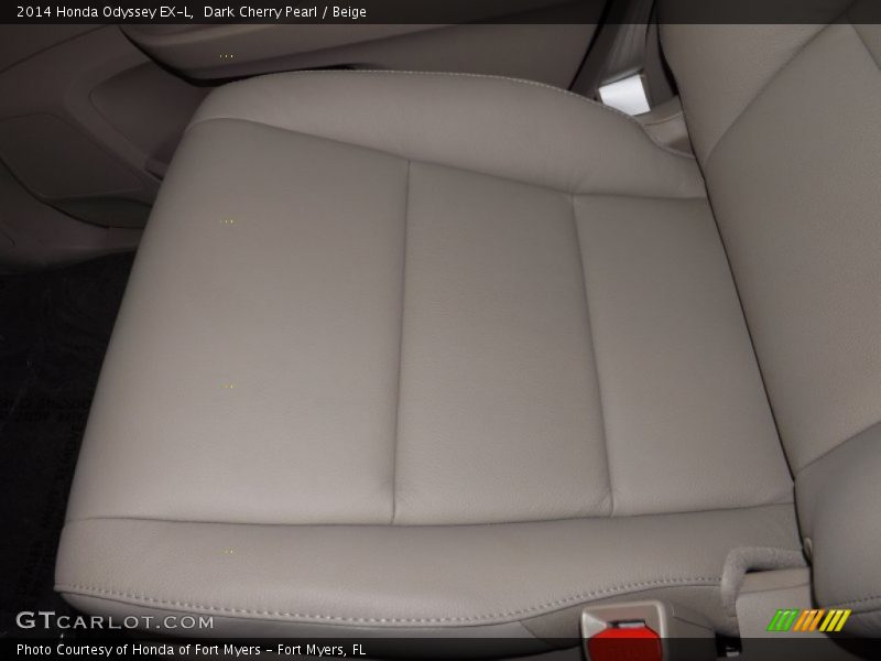 Dark Cherry Pearl / Beige 2014 Honda Odyssey EX-L