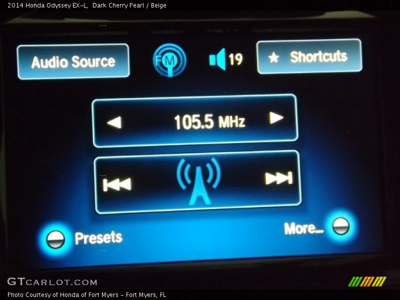 Dark Cherry Pearl / Beige 2014 Honda Odyssey EX-L