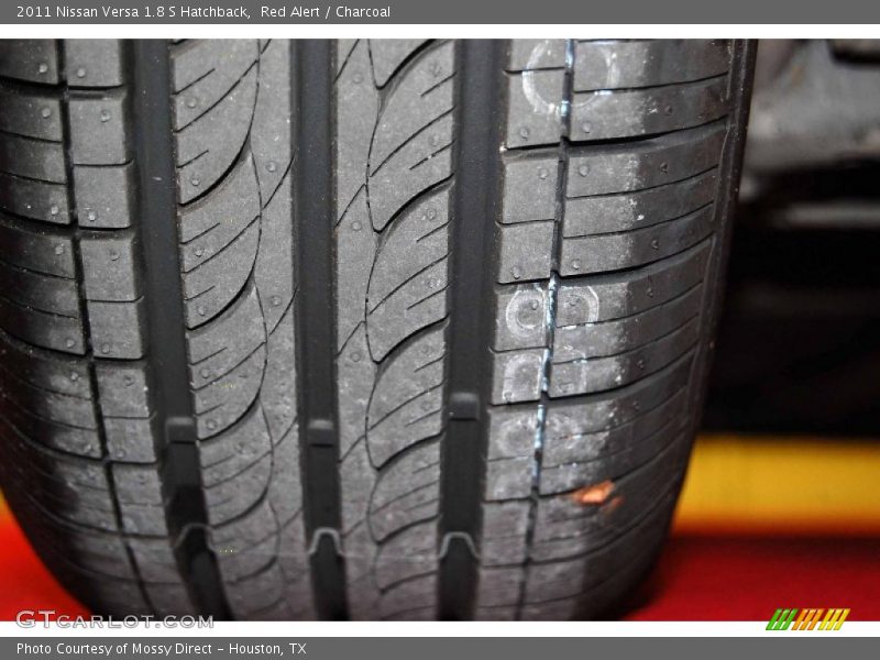 Red Alert / Charcoal 2011 Nissan Versa 1.8 S Hatchback