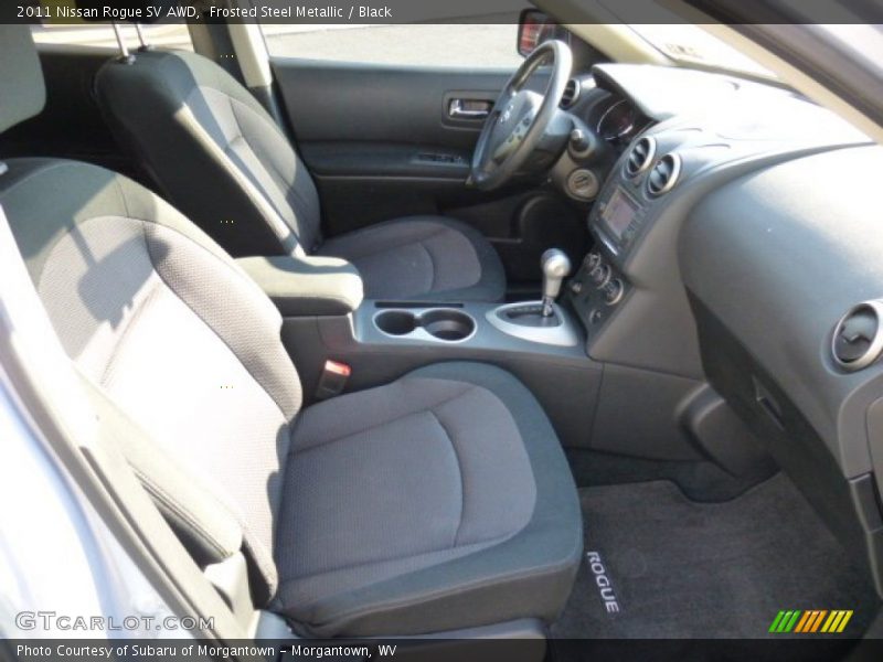 Frosted Steel Metallic / Black 2011 Nissan Rogue SV AWD