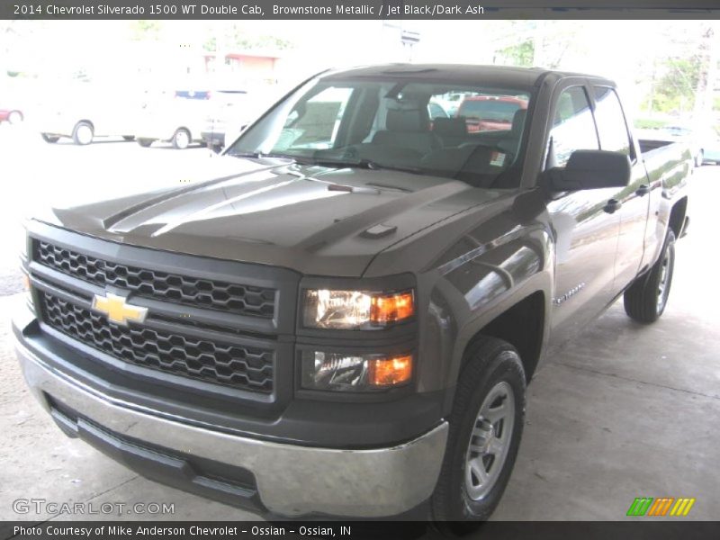 Brownstone Metallic / Jet Black/Dark Ash 2014 Chevrolet Silverado 1500 WT Double Cab