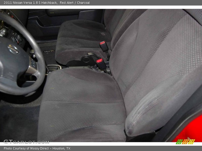 Red Alert / Charcoal 2011 Nissan Versa 1.8 S Hatchback