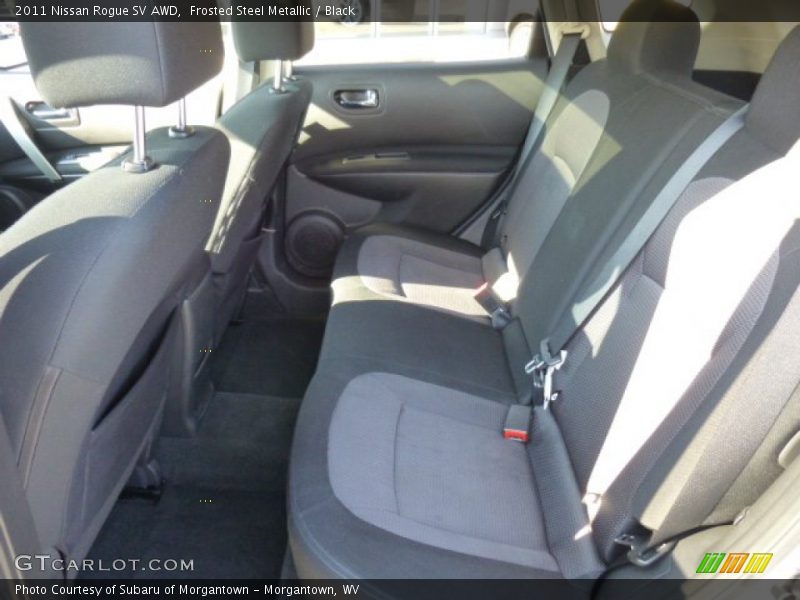 Frosted Steel Metallic / Black 2011 Nissan Rogue SV AWD