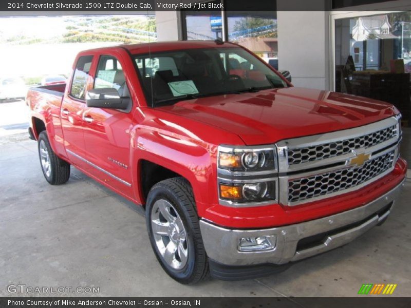 Victory Red / Jet Black 2014 Chevrolet Silverado 1500 LTZ Double Cab