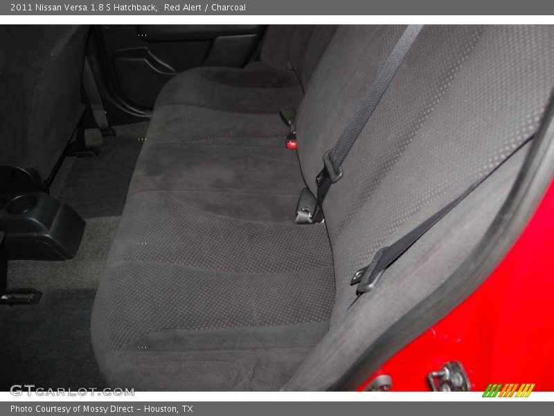 Red Alert / Charcoal 2011 Nissan Versa 1.8 S Hatchback