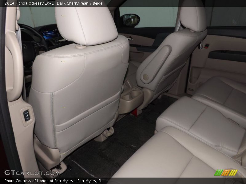 Dark Cherry Pearl / Beige 2014 Honda Odyssey EX-L