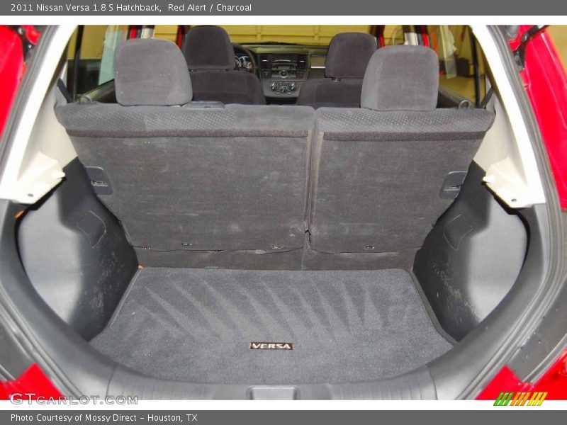 Red Alert / Charcoal 2011 Nissan Versa 1.8 S Hatchback