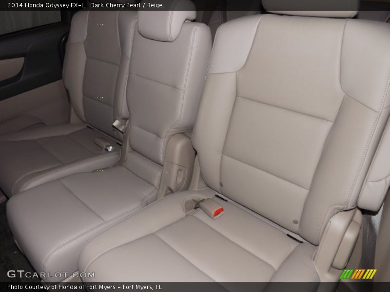 Dark Cherry Pearl / Beige 2014 Honda Odyssey EX-L