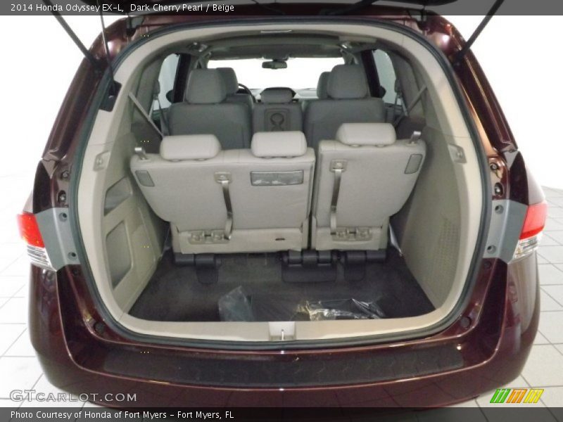 Dark Cherry Pearl / Beige 2014 Honda Odyssey EX-L