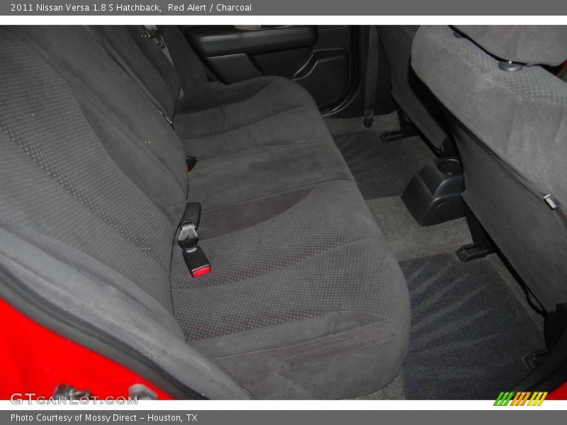 Red Alert / Charcoal 2011 Nissan Versa 1.8 S Hatchback