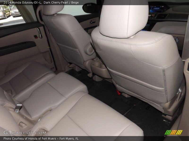 Dark Cherry Pearl / Beige 2014 Honda Odyssey EX-L