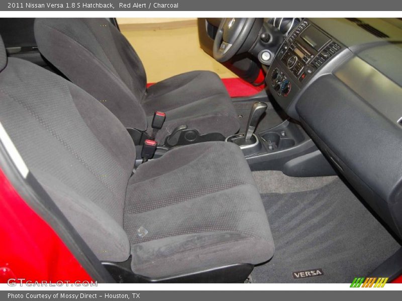 Red Alert / Charcoal 2011 Nissan Versa 1.8 S Hatchback