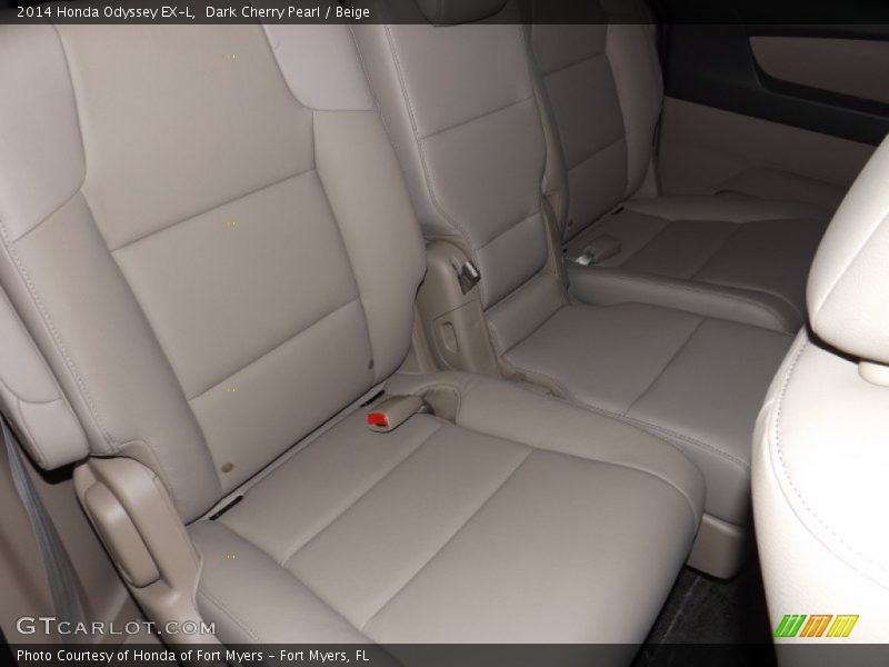 Dark Cherry Pearl / Beige 2014 Honda Odyssey EX-L