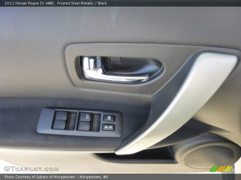 Frosted Steel Metallic / Black 2011 Nissan Rogue SV AWD