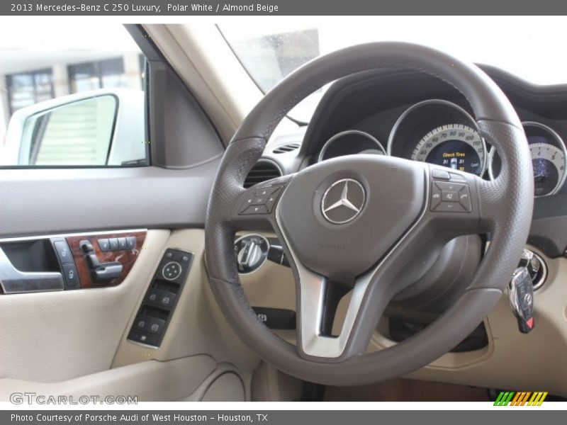 Polar White / Almond Beige 2013 Mercedes-Benz C 250 Luxury