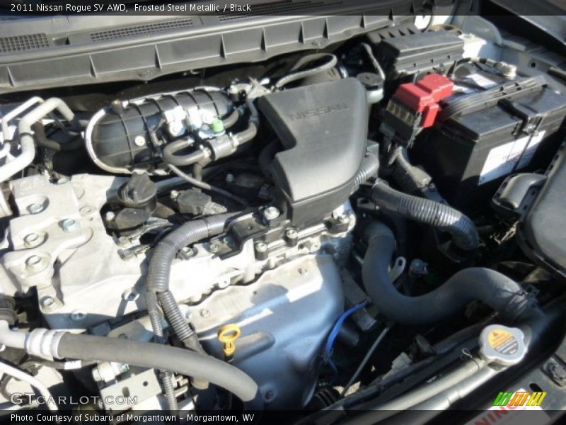 Frosted Steel Metallic / Black 2011 Nissan Rogue SV AWD