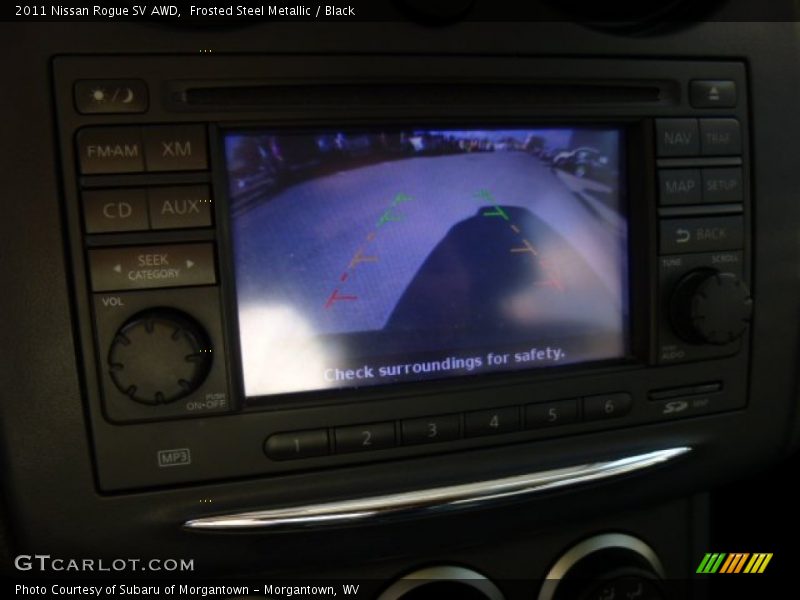 Frosted Steel Metallic / Black 2011 Nissan Rogue SV AWD