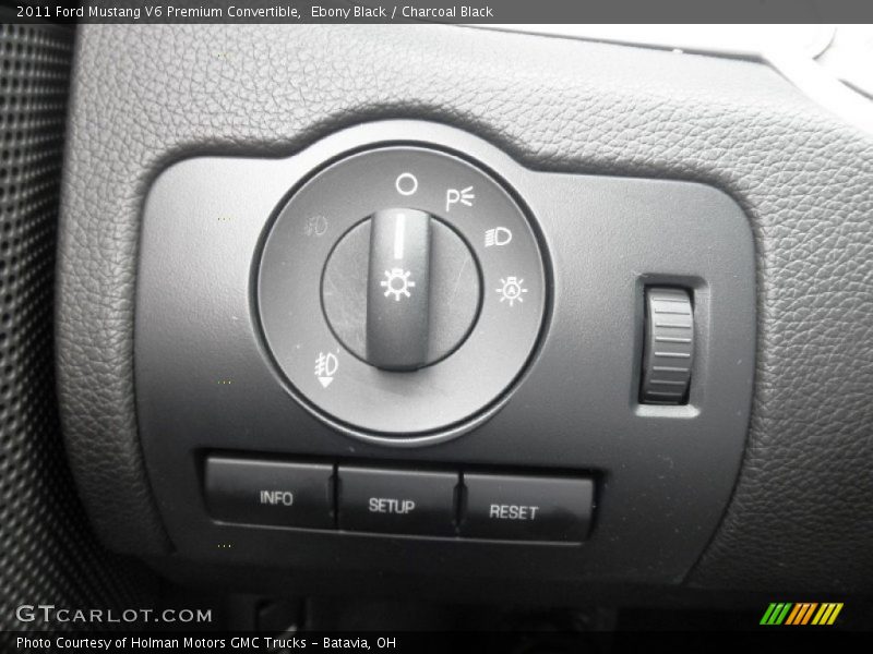 Ebony Black / Charcoal Black 2011 Ford Mustang V6 Premium Convertible