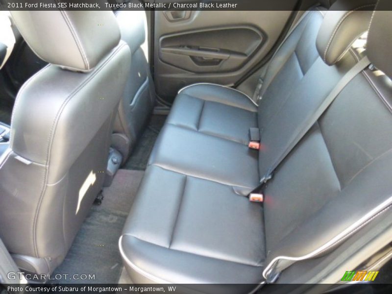 Tuxedo Black Metallic / Charcoal Black Leather 2011 Ford Fiesta SES Hatchback