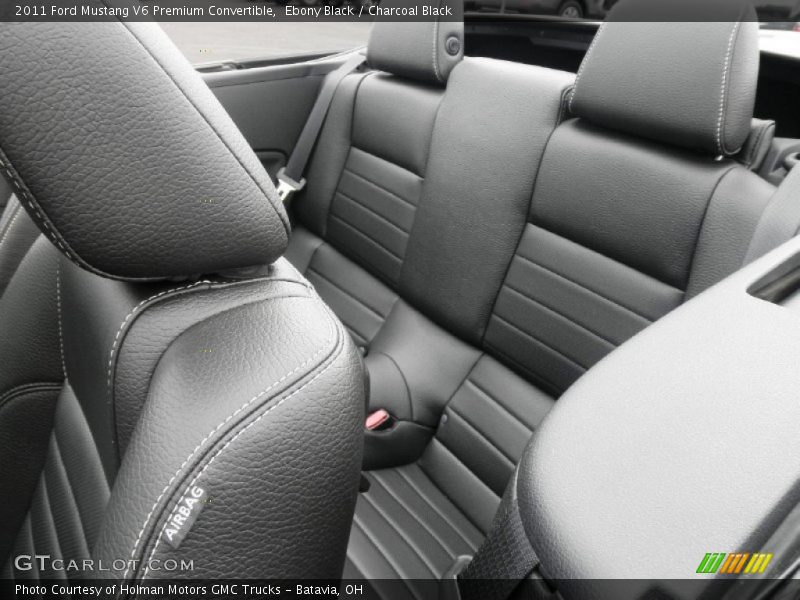Ebony Black / Charcoal Black 2011 Ford Mustang V6 Premium Convertible