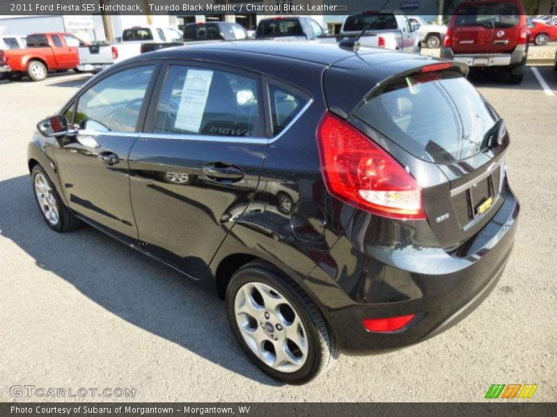 Tuxedo Black Metallic / Charcoal Black Leather 2011 Ford Fiesta SES Hatchback