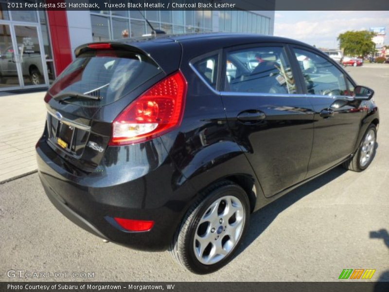 Tuxedo Black Metallic / Charcoal Black Leather 2011 Ford Fiesta SES Hatchback