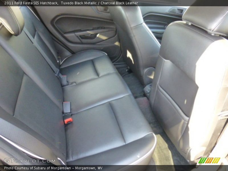 Tuxedo Black Metallic / Charcoal Black Leather 2011 Ford Fiesta SES Hatchback