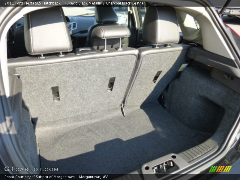 Tuxedo Black Metallic / Charcoal Black Leather 2011 Ford Fiesta SES Hatchback
