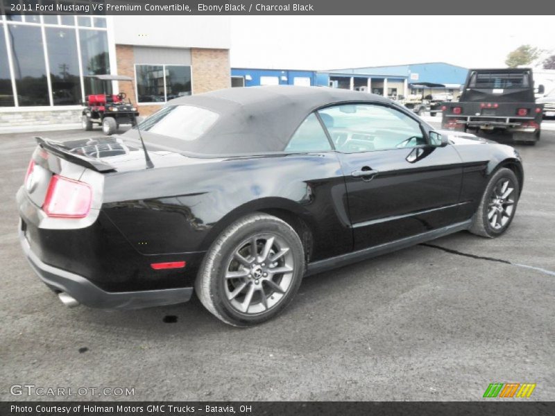 Ebony Black / Charcoal Black 2011 Ford Mustang V6 Premium Convertible