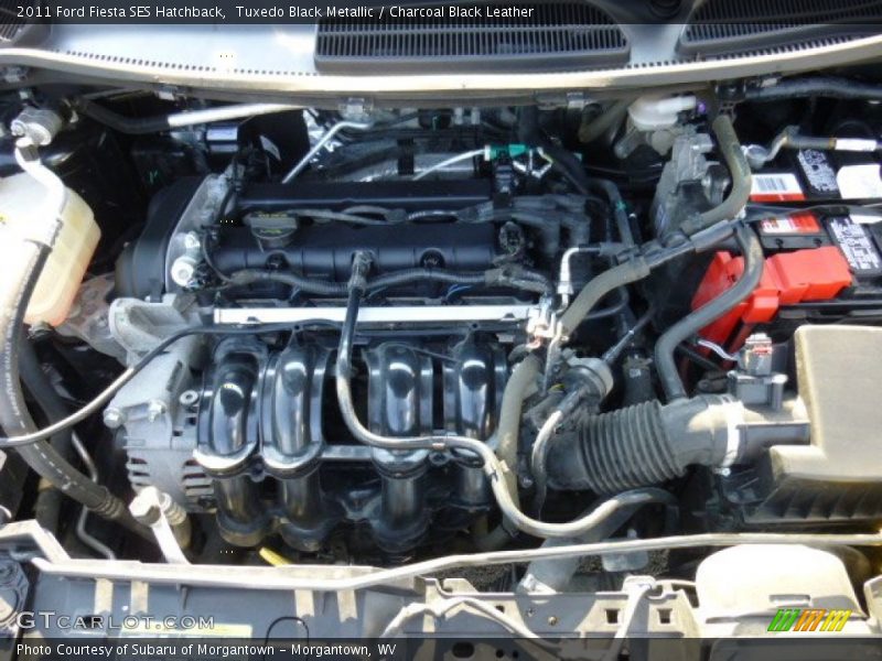 Tuxedo Black Metallic / Charcoal Black Leather 2011 Ford Fiesta SES Hatchback