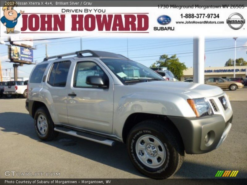 Brilliant Silver / Gray 2013 Nissan Xterra X 4x4