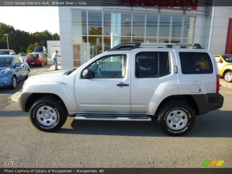 Brilliant Silver / Gray 2013 Nissan Xterra X 4x4