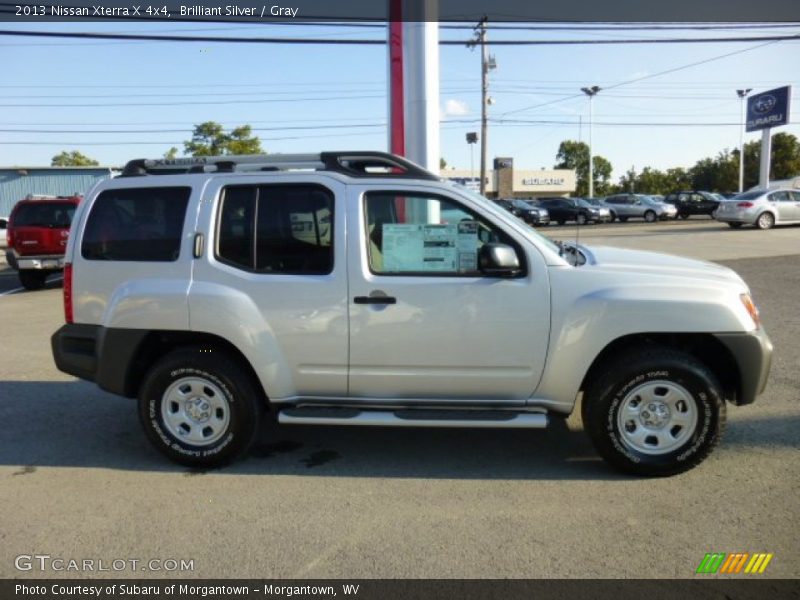 Brilliant Silver / Gray 2013 Nissan Xterra X 4x4
