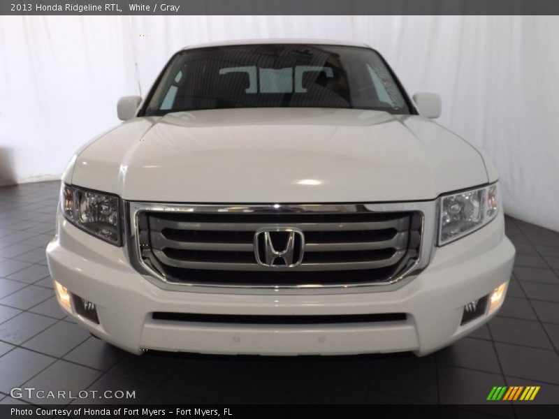 White / Gray 2013 Honda Ridgeline RTL