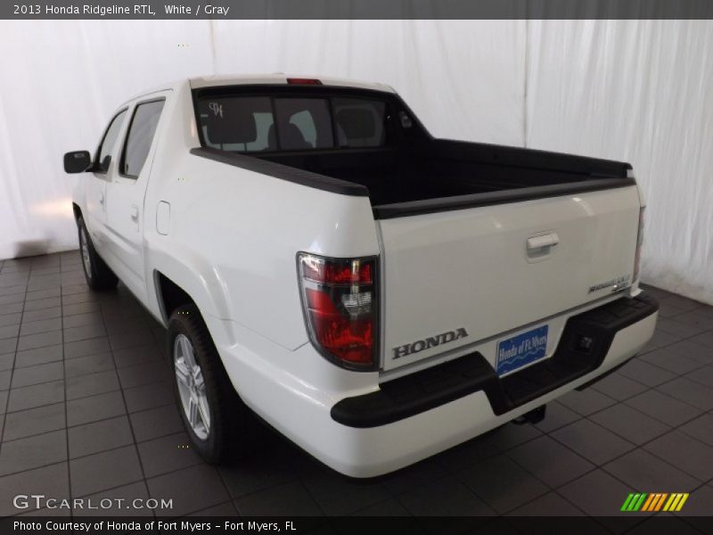 White / Gray 2013 Honda Ridgeline RTL