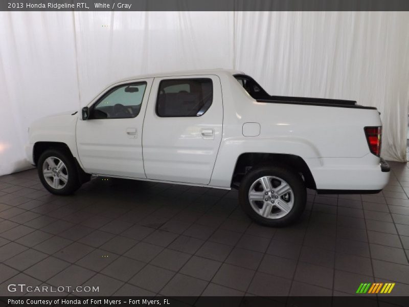 White / Gray 2013 Honda Ridgeline RTL