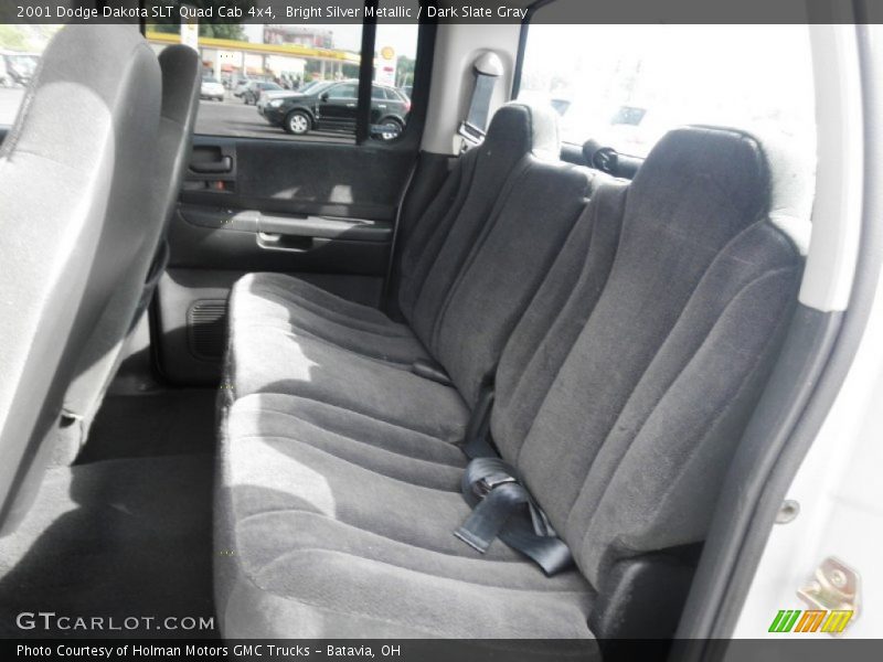 Bright Silver Metallic / Dark Slate Gray 2001 Dodge Dakota SLT Quad Cab 4x4