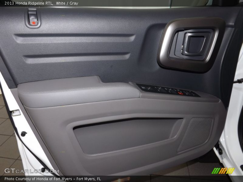 White / Gray 2013 Honda Ridgeline RTL