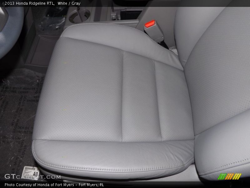 White / Gray 2013 Honda Ridgeline RTL