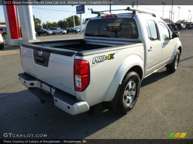 Brilliant Silver / Graphite Pro-4X 2013 Nissan Frontier Pro-4X Crew Cab 4x4
