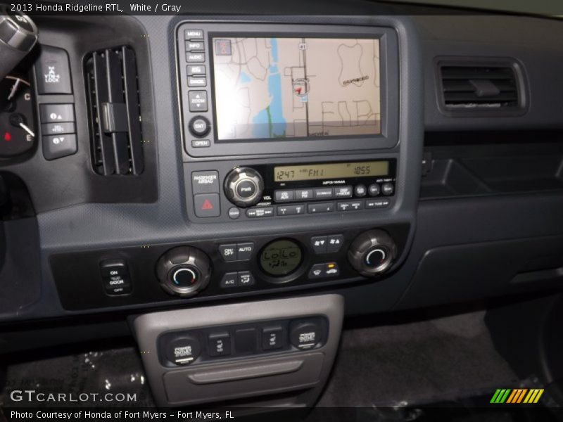 White / Gray 2013 Honda Ridgeline RTL