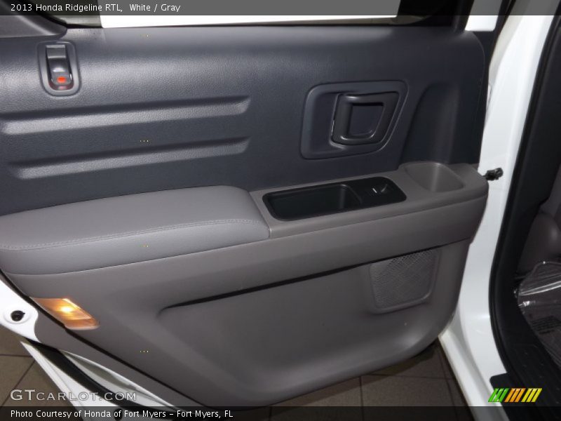 White / Gray 2013 Honda Ridgeline RTL