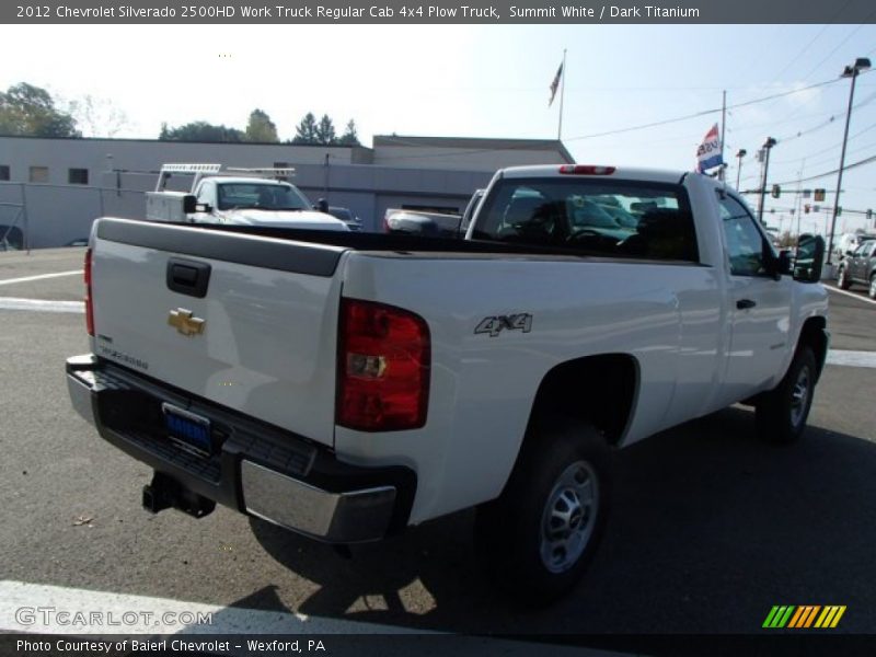Summit White / Dark Titanium 2012 Chevrolet Silverado 2500HD Work Truck Regular Cab 4x4 Plow Truck
